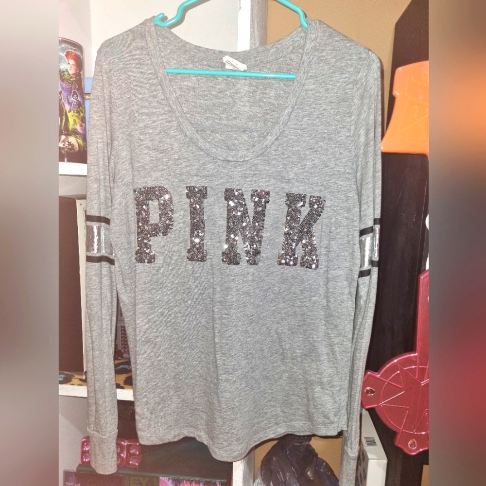 Victoria secret PINK size large bling long sleeve